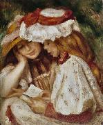 Pierre-Auguste Renoir Jeunes Filles lisant Germany oil painting artist